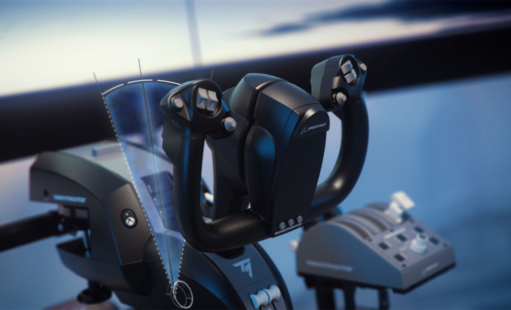Joystick Thrustmaster TCA YOKE PACK BOEING Edition pro Xbox One, Series X/S, PC černý