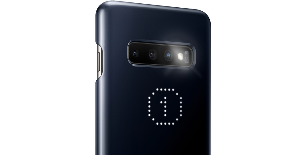 Kryt na mobil Samsung LED na Galaxy S10+ bílý Kryt na mobil Samsung LED na Galaxy S10+ bílý