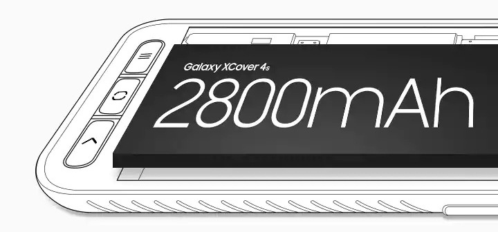 Mobilní telefon Samsung Galaxy XCover 4s Dual SIM černý Mobilní telefon Samsung Galaxy XCover 4s Dual SIM černý