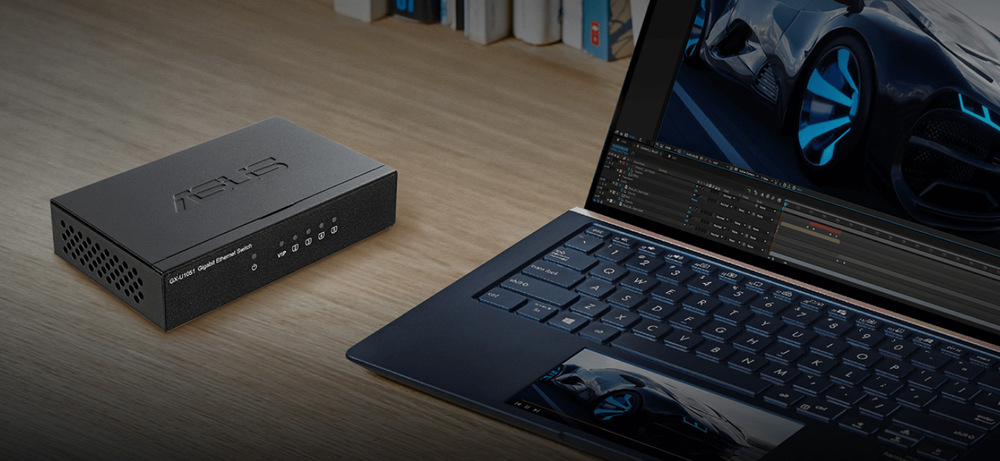 Switch Asus GX-U1051 - 5x Gigabit LAN Switch Asus GX-U1051 - 5x Gigabit LAN