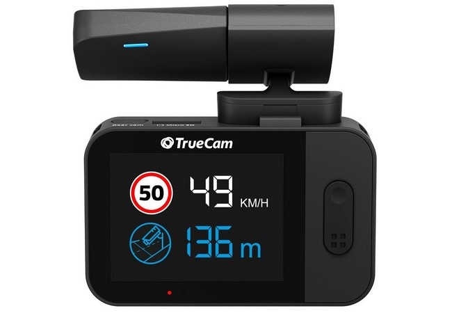 Autokamera TrueCam M9 GPS 2.5 (s hlášením radarů) černá