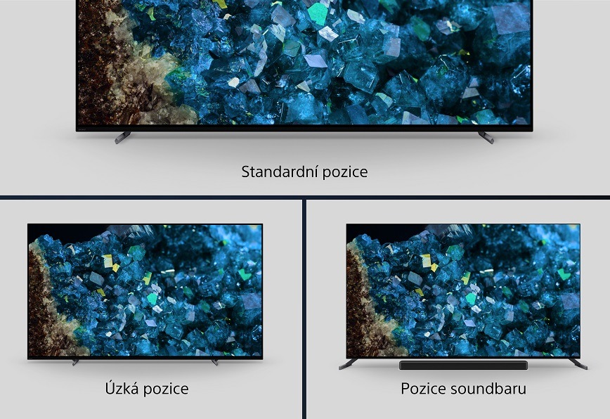 Televize Sony XR-77A80L Prestižní stojan nastavitelný ve 3 směrech