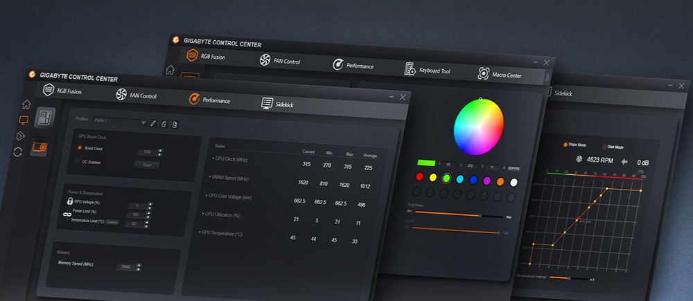 Základní deska GIGABYTE B650 EAGLE AX Gigabyte Control Center u MB Gigabyte