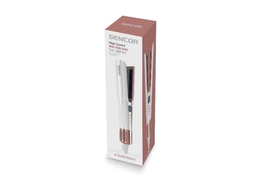 Žehlička na vlasy Sencor Artemiss SHI 9100RS bílá/rose gold Obal k žehličce na vlasy Sencor SHI 9100RS Artemiss