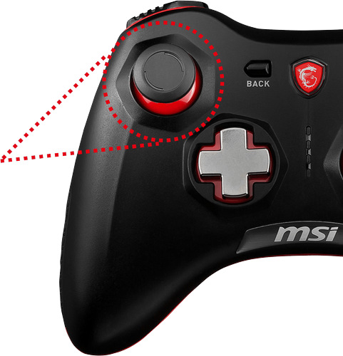 Gamepad MSI Force GC30, bezdrátový, pro PC, PS3, Android černý Gamepad MSI Force GC30, bezdrátový, pro PC, PS3, Android černý
