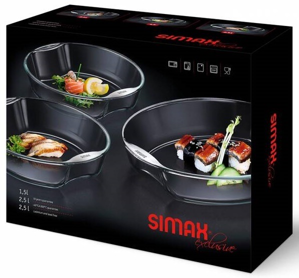 Sada misek SIMAX Exclusive 3 ks (313) sklo Sada misek SIMAX Exclusive 3 ks (313) sklo
