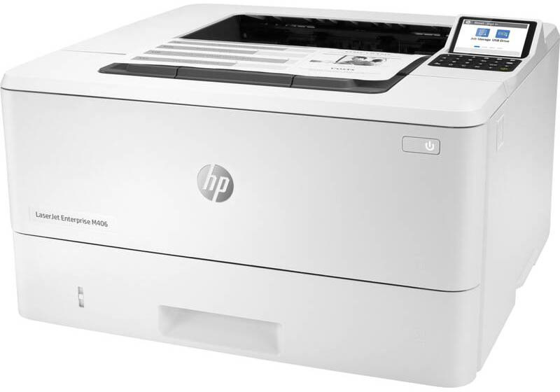 Tiskárna laserová HP LaserJet Enterprise M406dn bílá