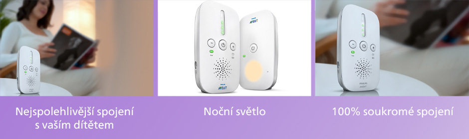 Dětská elektronická chůva Philips Avent SCD502/26 bílá Dětská elektronická chůva Philips Avent SCD502/26 bílá