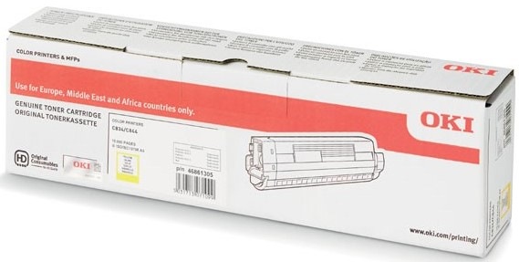 Toner OKI C834/C844, 10 000 stran - žlutý