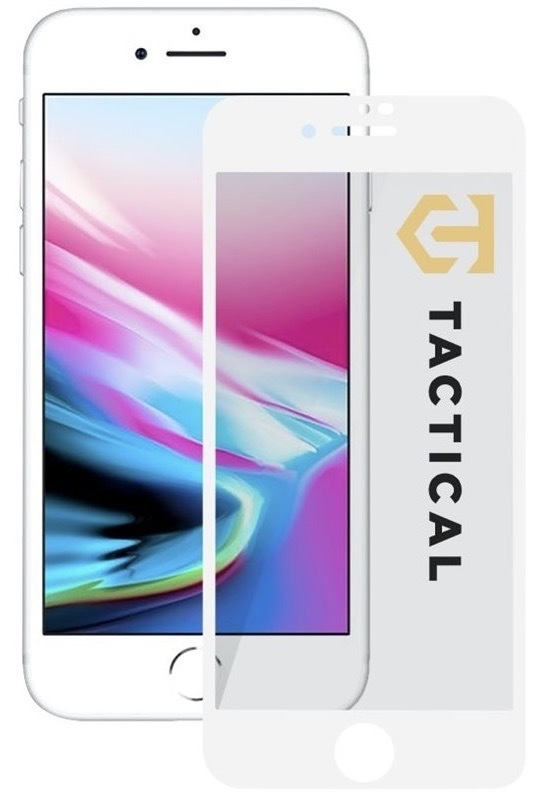 Tvrzené sklo Tactical 5D na Apple iPhone 7/8/SE2020/SE2022 bílé