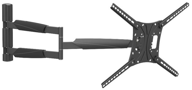 Držák TV Barkan BM443XL, polohovatelný, pro úhlopříčky 13" až 83", nosnost 50 kg - černý
