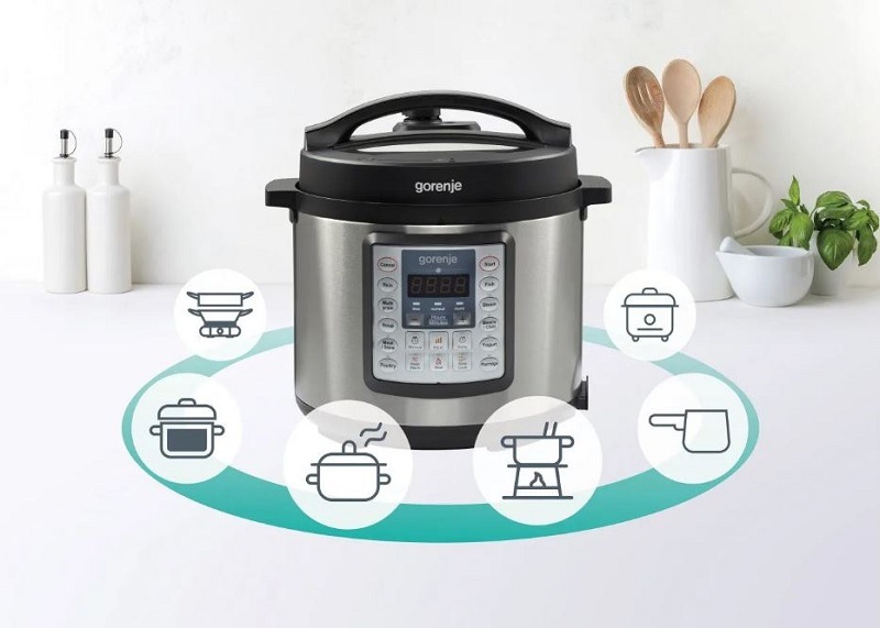 Multifunkční hrnec Gorenje MC6MBK stříbrný Multifunkční hrnec Gorenje MC6MBK stříbrný
