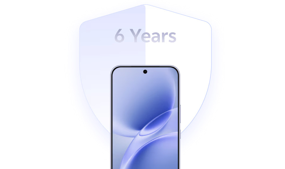 Důležitá je u Vivo V70 FE také dlouhá softwarová podpora – konkrétně 6 let bezpečnostních aktualizací 