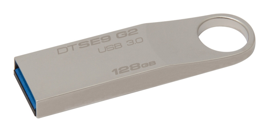 USB Flash Kingston DataTraveler SE9 G2 128GB kovový Kingston 128 GB DataTraveler SE9 G2, stříbrná/kov