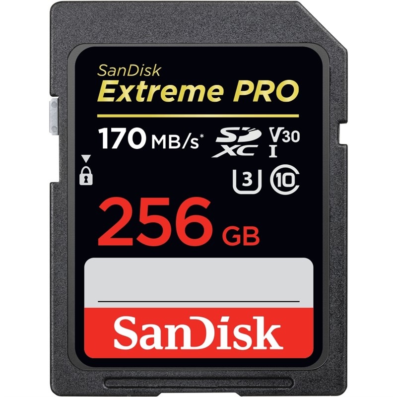 Paměťová karta SANDISK SDXC Extreme Pro 256GB UHS-I U3 (170R/90W)