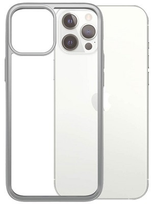PanzerGlass ClearCase Antibacterial na Apple iPhone 12 Pro Max, stříbrná
