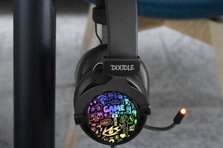 Headset Connect IT Doodle RGB černý