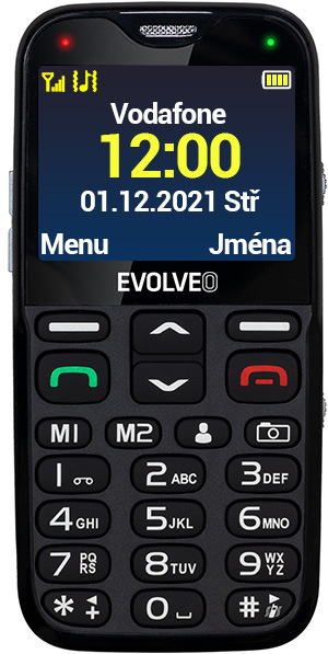 Mobilní telefon Evolveo EasyPhone XG - seniorský červený