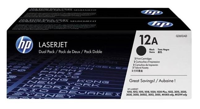 Toner HP 12A, 2x 2 000 stran černý