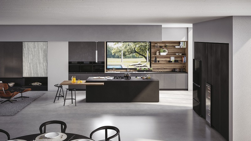 Kompaktní trouba Haier I-Message Steam Compact Series 6 HWO45NM6SXB1 černá