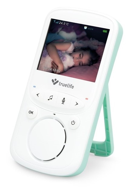 Přídavná jednotka TrueLife NannyCam V24 Pro Parent Unit bílá/zelená