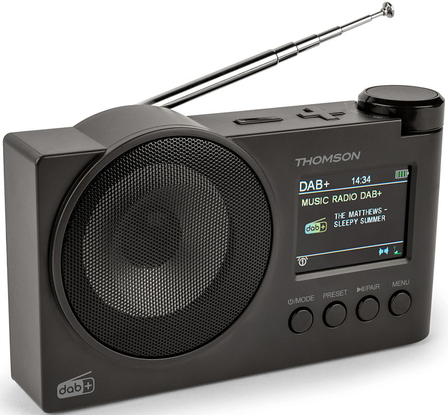 Radiopřijímač s DAB+ Thomson RT400DABBTBK černý Radiopřijímač DAB+ Thomson RT400DABBTBK, černý