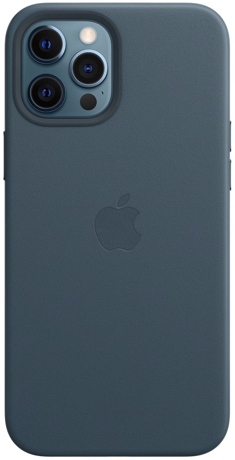 Kryt na mobil Apple Leather Case s MagSafe pro iPhone 12 Pro Max - baltsky modrý