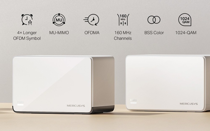 Komplexní Wi-Fi systém Mercusys Halo H85X AX3000 Mesh Wi-Fi 6 (3 ks) bílý Komplexní Wi-Fi systém Mercusys Halo H85X AX3000 Mesh Wi-Fi 6 (3 ks) bílý