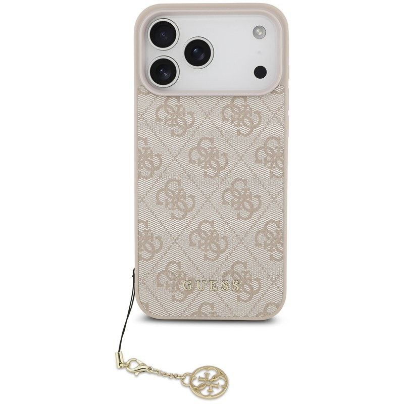 Kryt na mobil Guess 4G Charm Tone on Tone na Apple iPhone 17 Pro Max - růžový
