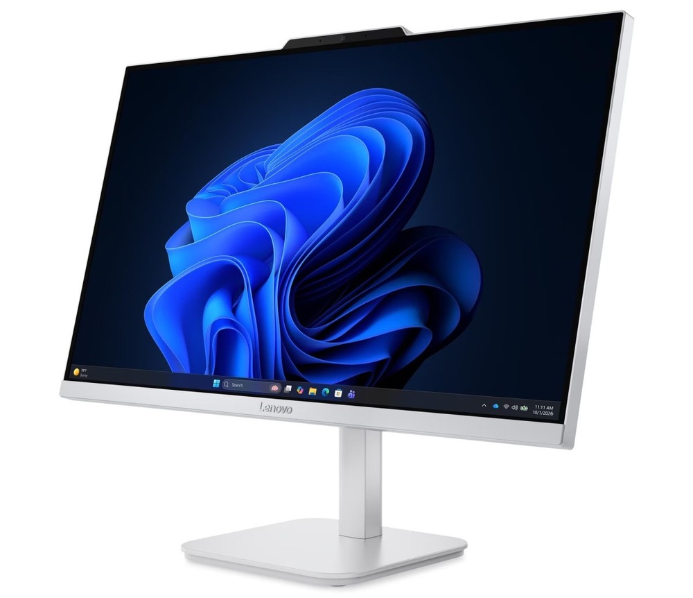 Počítač All In One Lenovo A105 24 šedý All In One Lenovo A105 23,8" zepředu natočený doleva