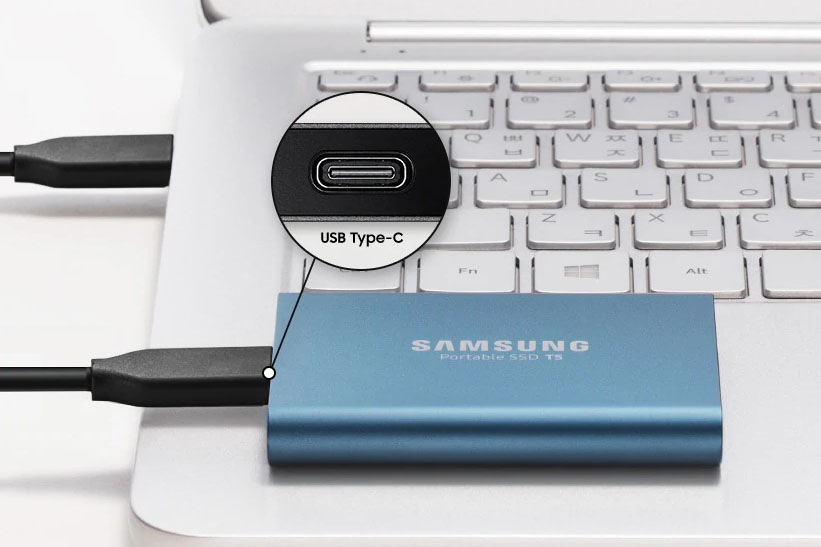SSD externí Samsung T5, 1TB černý SSD externí Samsung T5, 1TB černý
