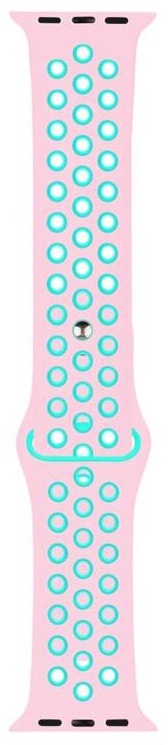 Řemínek RhinoTech na Apple Watch 38/40/41 mm zelený/růžový Řemínek RhinoTech na Apple Watch 38/40/41 mm zelený/růžový