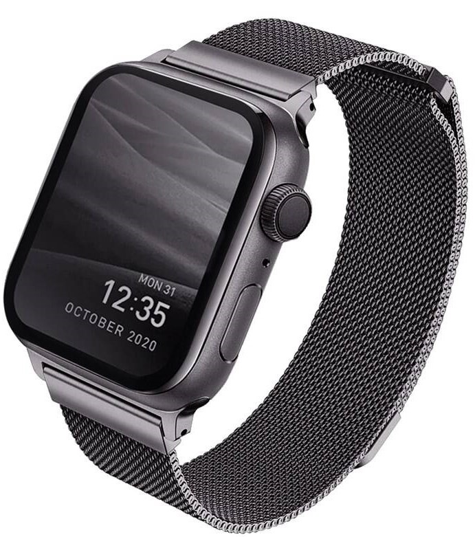 Řemínek Uniq Dante na Apple Watch 38/40/41mm šedý