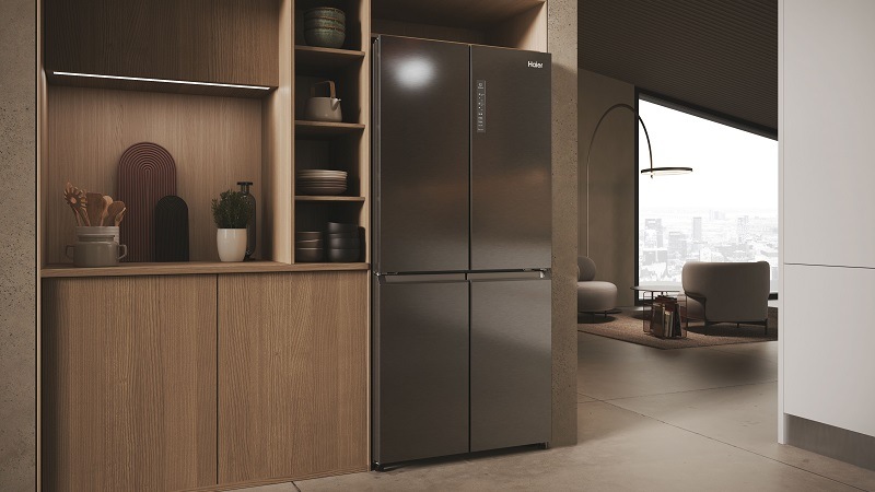 Americká lednice Haier HCR3818ENMD nerez Americká lednice Haier HCR3818ENMD nerez