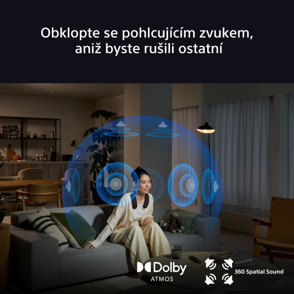 Bezdrátový reproduktor na krk Sony BRAVIA Theatre U černá Bezdrátový reproduktor na krk Sony BRAVIA Theatre U - černá