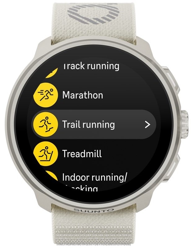 Chytré hodinky Suunto Run s textilním páskem šedé