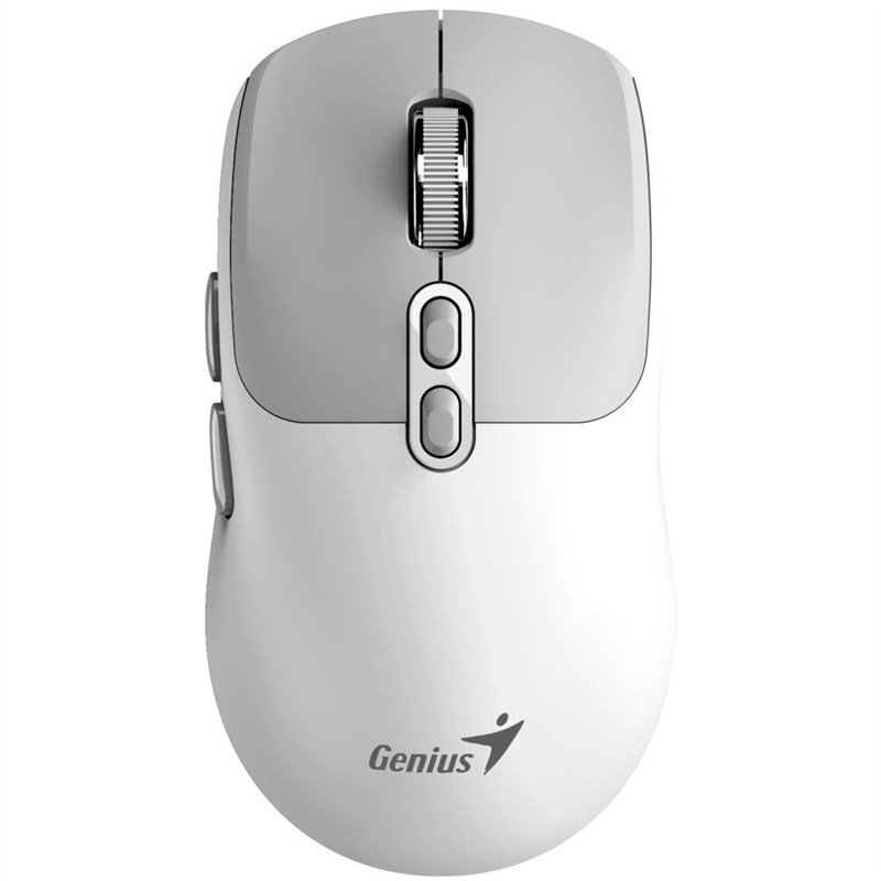 Myš Genius NX-8080S BT bezdrátová / 7 / 1600DPI - šedá/bílá