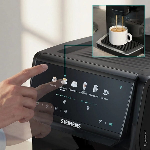 Nastavení kávy na displeji kavovaru siemens TP551E09
