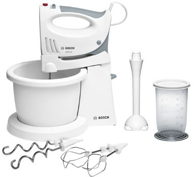Ruční šlehač s mísou Bosch MFQ3561W šedý/bílý