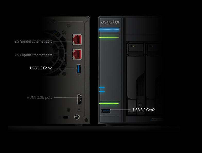 Datové úložiště (NAS) Asustor Lockerstor 2 Gen2 černé