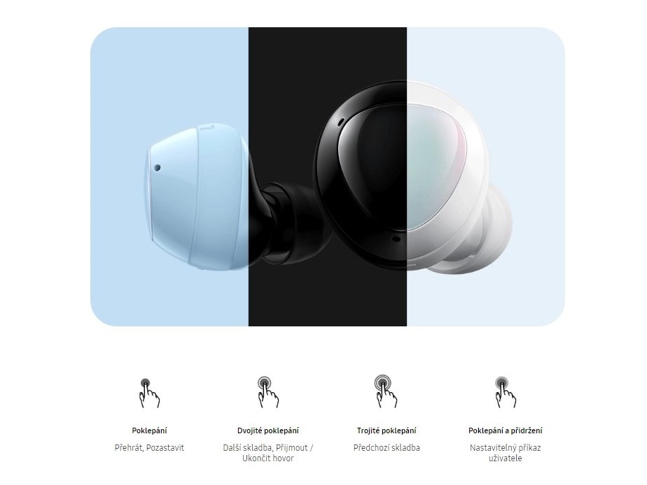 Sluchátka Samsung Galaxy Buds+ modrá Sluchátka Samsung Galaxy Buds+ modrá