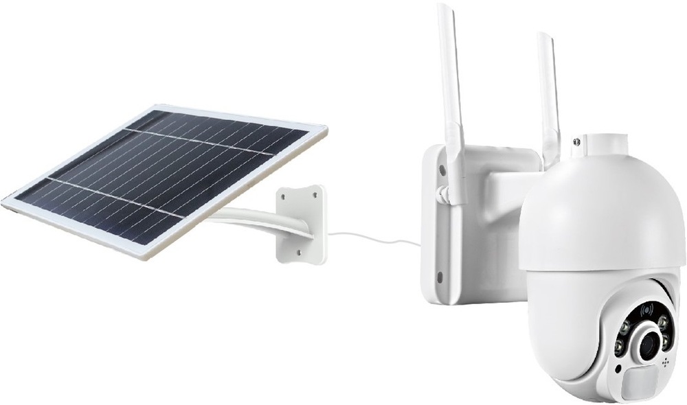IP kamera IMMAX NEO LITE SMART Security SUN 4G, solární, IP65, HD, PIR čidlo, micro USB, outdoor, TUYA bílá Immax NEO LITE Smart Security SUN 4G