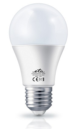 Žárovka LED ETA EKO LEDka klasik 8,5W, E27, neutrální bílá