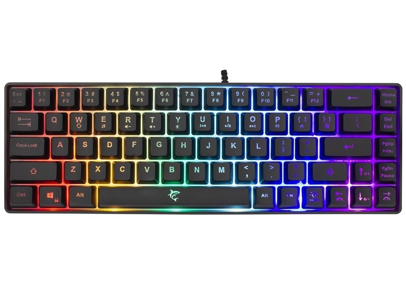 Klávesnice White Shark RONIN, US layout černá