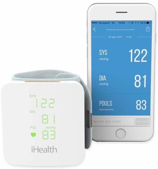 Tlakoměr na zápěstí iHealth VIEW BP7 bílý