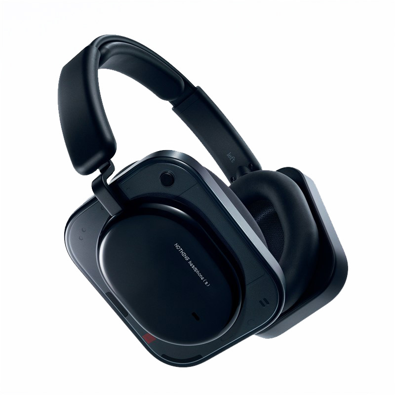Sluchátka Nothing Headphone (a) B186 v černé barvě.