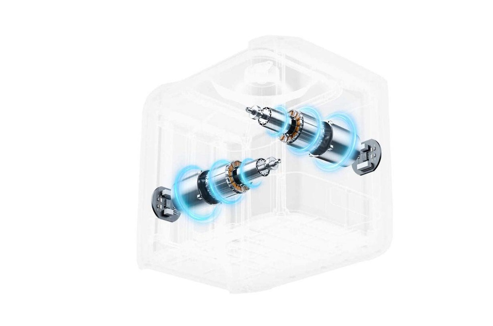 Náhradní páky Moza Racing Shifter Knob hliník Transparentní záběr na vnitřní součásti servomotorů řadicí páky