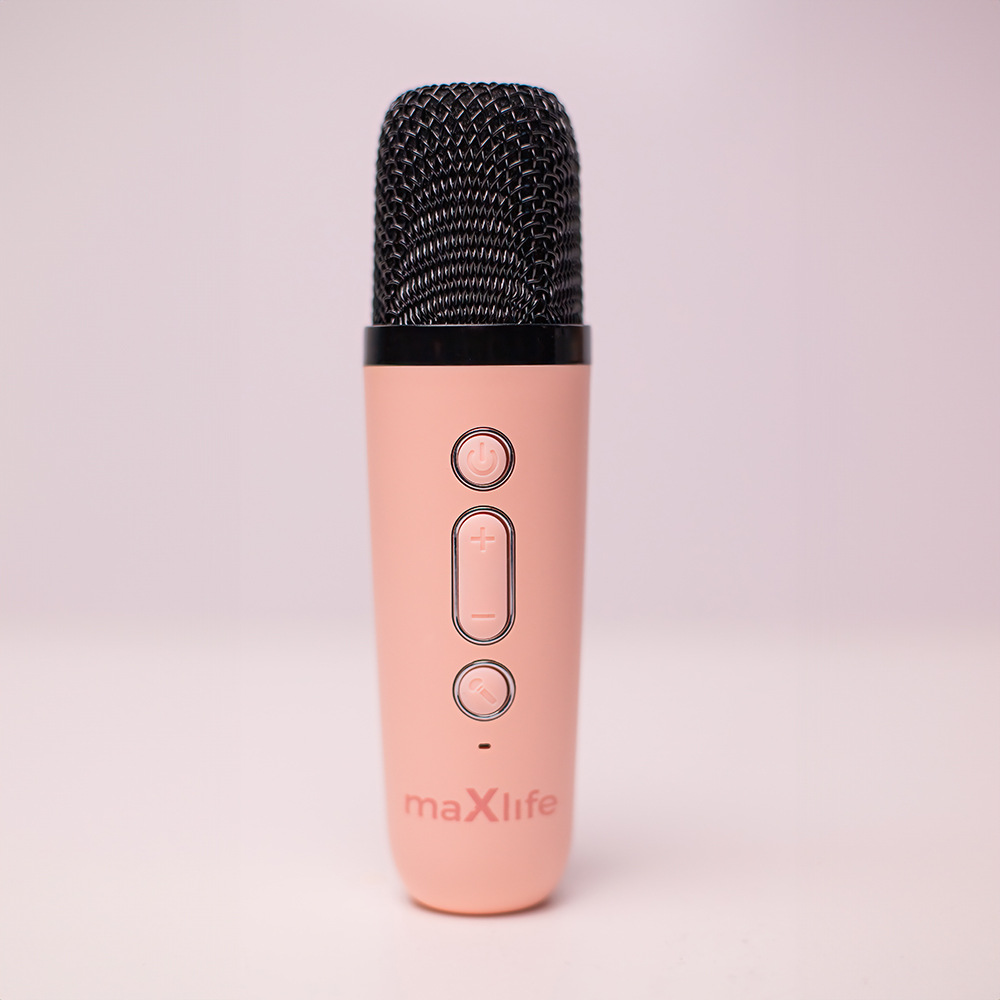 Přenosný reproduktor Maxlife MXKS-100 - součástí balení je bezdrátový mikrofon pro karaoke zábavu