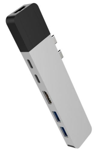 USB Hub HyperDrive NET Hub USB-C pro MacBook Pro stříbrný