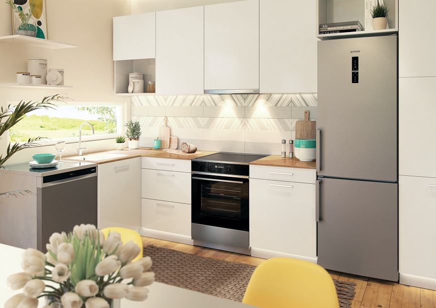 Odsavač par Gorenje Essential TH60E3X nerez Odsavač par TH60E3X, stříbrná, v kuchyni